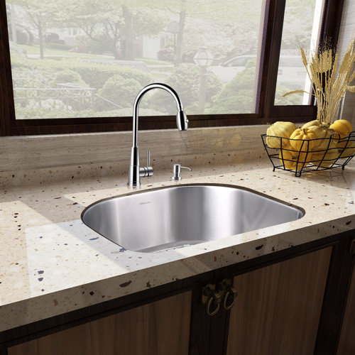 24'' L Undermount Single Bowl Stainless Steel Kitchen Sink 